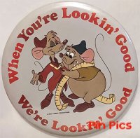 WDW - Jaq and Gus - Lookin' Good - Cast Member Button