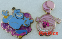 WDW - Genie and Cheshire - Magical Miniatures - Magic HapPins - Set