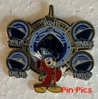 DCL - Sorcerer Mickey - Five Cruise Ships - Magic, Wonder, Dream, Fantasy, Wish