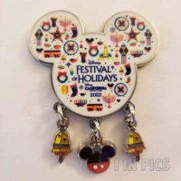 DCA - Mickey Head - Festival of the Holidays - Dangle