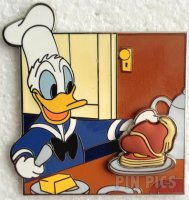 DIS - Donald Duck - Three for Breakfast - Buttering Pancakes - Food D