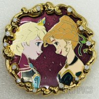 DSSH - Elsa and Anna - Frozen - Coronation Day - 10th Anniversary - Gold Frame