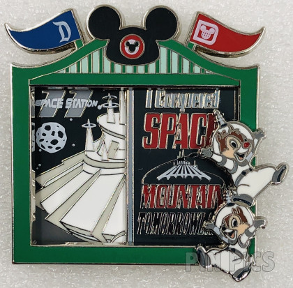ジャニーズ ピンナップ PP161453 - Chip and Dale - Space Mountain - Bicoastal Adventures