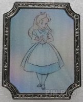 Uncas - Alice - Sketch Lenticular - Disney 100 - Black and White to Color