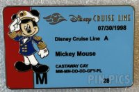 DCL - Mickey Mouse - Cruise Line - ID Card - Key to the World