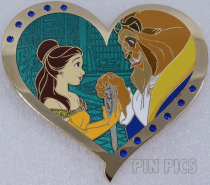 PP163838 - WDI - Belle and Beast - Valentine Jeweled Heart