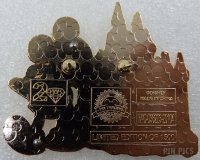 WDW - Mickey Mouse Black and White - Castle - 20 Years Pin Trading