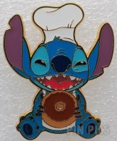 Loungefly - Chef Stitch - Holding a Chocolate Frosted Donut - Lilo and Stitch - BoxLunch