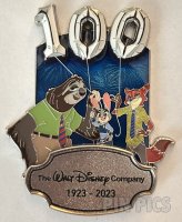 DEC - Flash, Judy Hopps, Nick Wilde - Disney 100 - Walt Disney Company 1923-2023 - Celebration - Zootopia