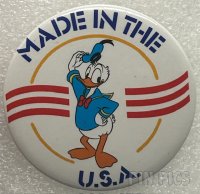 Button - WDW - Donald Duck - Made in the USA