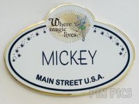 WDW - Where Magic Lives - Mickey Name Tag Series - WDW 50th Anniversary - Cast