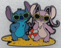 Loungefly - Angel and Stitch - Posing with Beachball - At the Beach - Mystery - Hot Topic