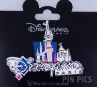 DLP - Sleeping Beauty Castle - Pink and Blue - Logo