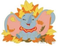 DSSH - Dumbo - Jumping in Fall Leaves