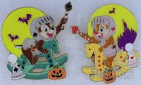 SDR - Chip and Dale - Knights on a Rocking Horse Set - Happy Halloween