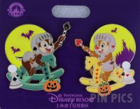 SDR - Chip and Dale - Knights on a Rocking Horse Set - Happy Halloween