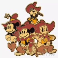 BoxLunch - Mickey, Minnie, Goofy, Donald - Dressed as Western Cowboys