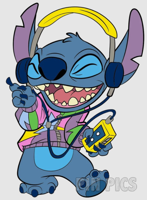 PP170213 - FiGPiN - Stitch with Walkman - Y436 Super Rare - Lilo