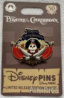 Pirate Skull and Crossbones - Pirates of the Caribbean - 50th Anniversary