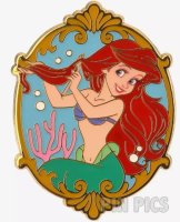 BoxLunch - Ariel - Combing Hair with Dinglehopper Fork - Framed Portrait - Little Mermaid