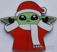 DLP - Baby Yoda - Grogu Wearing Santa Hat - Christmas 2024 - Mandalorian - Star Wars