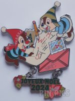 DLP - Chip and Dale - Writing My Christmas Wish List - Joyeux Noel 2024 - Dangle