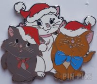 DLP - Marie, Berlioz, Toulouse - Kittens in Santa Hats - Christmas 2024 - Aristocats