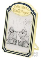 Japan - Chip and Dale - Playing Go Fish Card Game - Sketches of Disney Friends - TDR