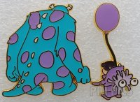 Loungefly - Sulley and Boo Back View Set - Purple Balloon - Monsters Inc - BoxLunch