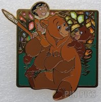 Monogram - Kenai and Koda - Northern Lights Stained Glass - Brother Bear