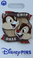 Chip and Dale - Classic Character Heads on Wood