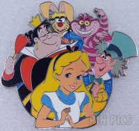 Alice in Wonderland, Queen of Hearts, Mad Hatter, Cheshire Cat, March Hare - Character Clusters