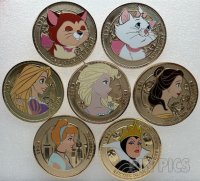 PALM - Elsa, Rapunzel, Evil Queen, Cinderella, Belle, Marie, Dinah - Coin Series - Wave 2