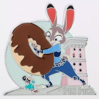 Judy Hopps and Fru Fru - Big Donut Sign - Free-D - Zootopia