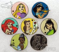 WDW - Disney Princesses Set - Hidden Mickey 2019