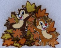 DSSH - Chip and Dale - Jumping in Fall Leaves