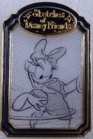 Japan - Daisy Duck - Twirling Hula Hoop - Sketches of Disney Friends - TDR