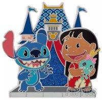 Lilo and Stitch Build-a-Pin Starter Set - Castle Stage Base - Scrump