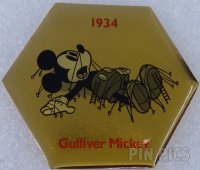 Japan - Mickey - 1934 Gulliver Mickey - Clock Statue with Pin Ball Set - Dai-ichi Life Insurance - 2002 Thanks 100 Gift