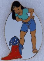 Disney Auctions - Stitch Superhero and Nani - P.I.N.S. - Pin