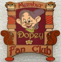 Disney Auctions - Dopey - Member Dopy Fan Club - P.I.N.S - Snow White and the Seven Dwarfs