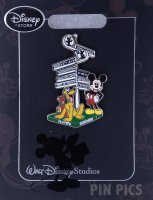 DEC  - Mickey and Pluto - Pluto's Corner Road Sign