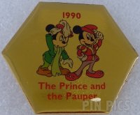 Japan - Mickey - 1990 - The Prince and the Pauper - Clock Statue with Pin Ball Set - Dai-ichi Life Insurance - 2002 Thanks 100 Gift