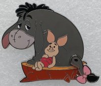 Eeyore and Piglet - Sitting on a Stump - Many Adventures of Winnie the Pooh