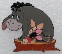 Eeyore and Piglet - Sitting on a Stump - Many Adventures of Winnie the Pooh