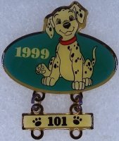 DIS - Dalmatian Puppy - 101 Dalmatians - Dangle - 1999 - Cast Member Award