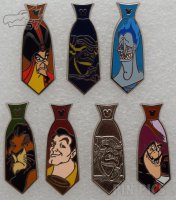 Disney Villain Neckties Set - Hidden Mickey 2015