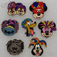 DLR - Mardi Gras Characters Set - Hidden Mickey 2015