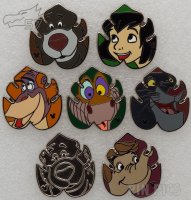 DLR - Jungle Book Characters Set - Hidden Mickey 2017