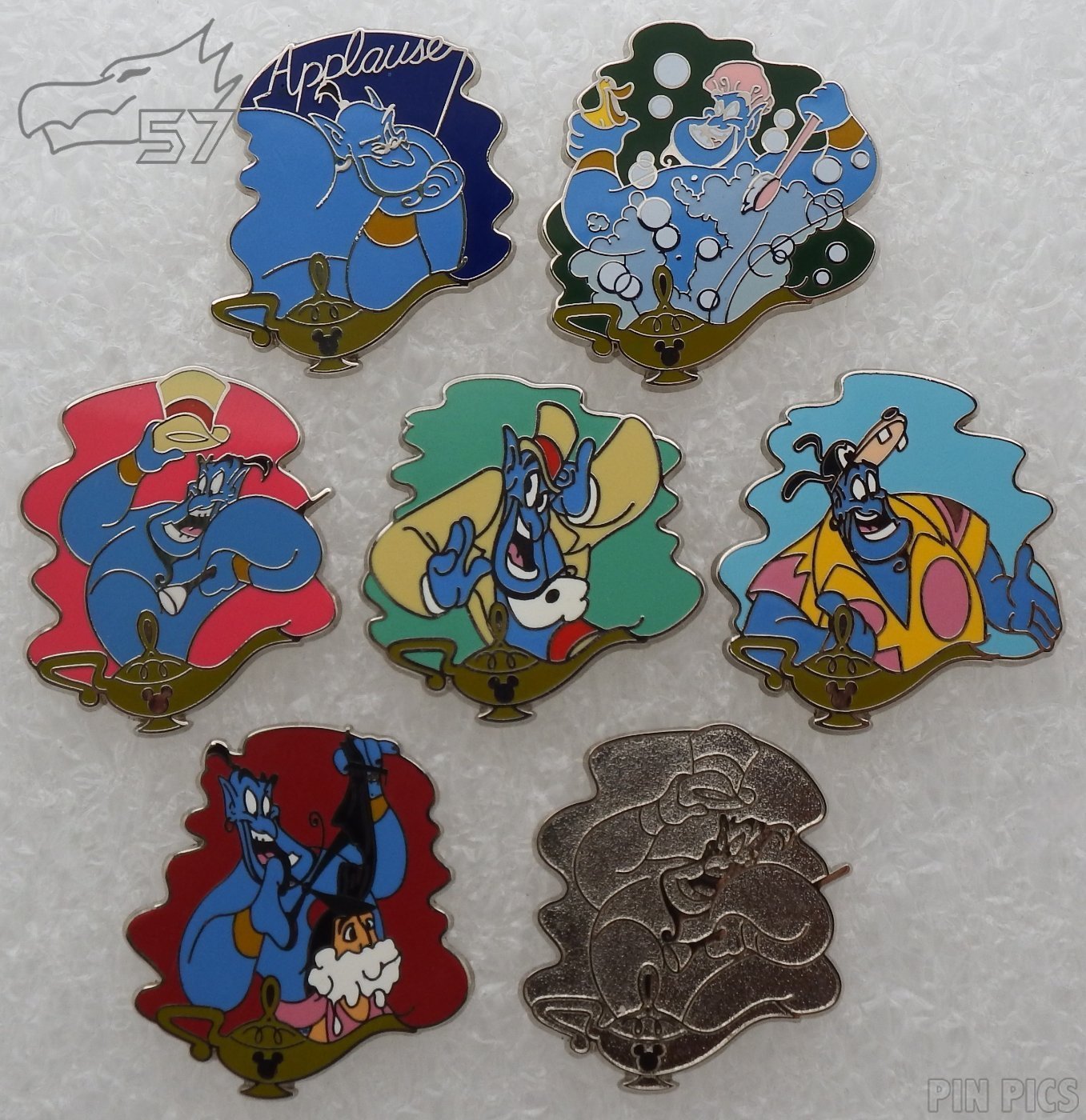 PP168051 - WDW - Genie of the Lamp Set - Hidden Mickey 2015 - PinPics